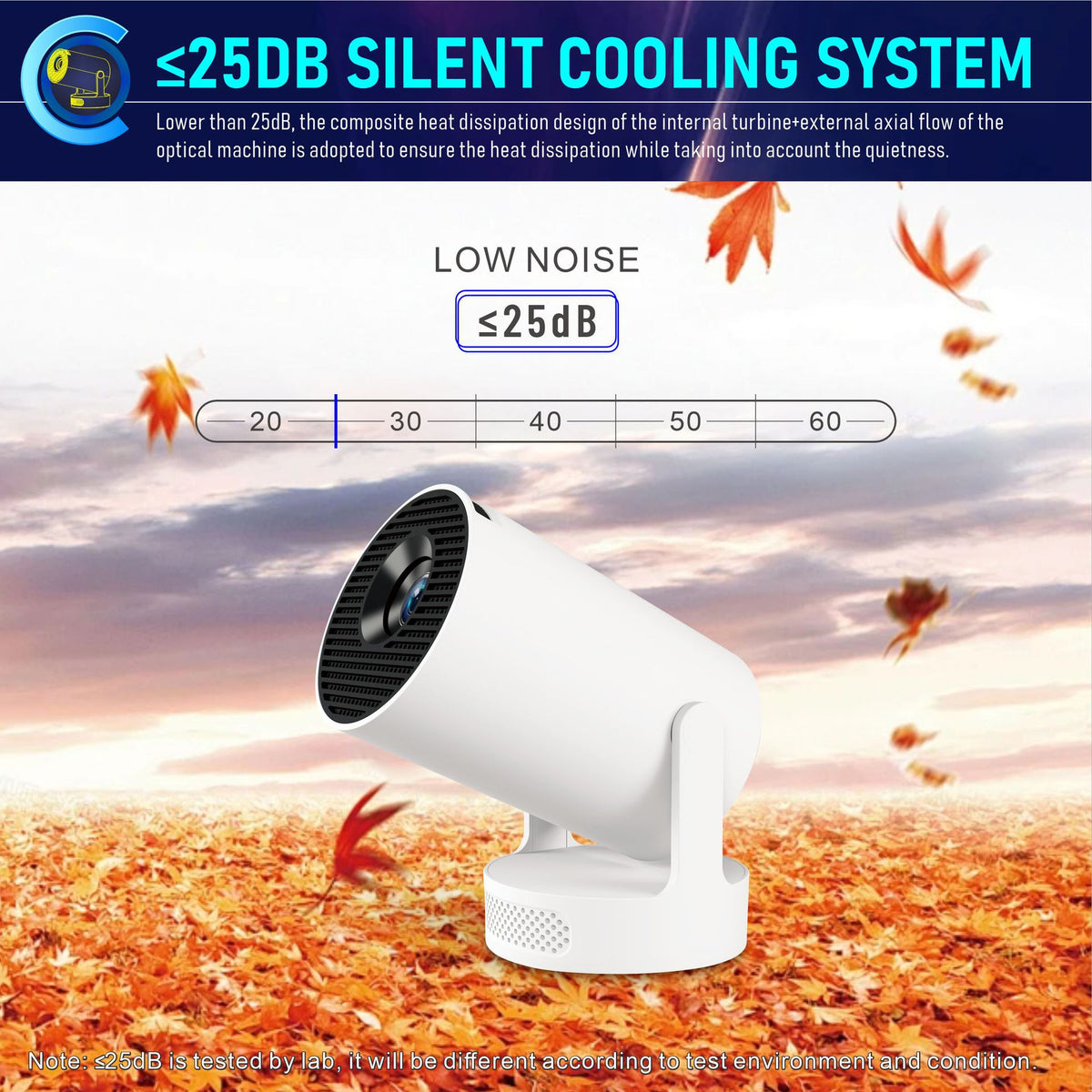 HY300 Smart Portable Projector – view 5