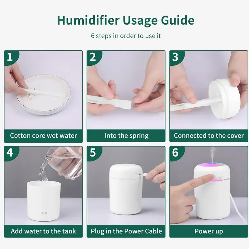 Mini Air Humidifier & Aroma Diffuser – view 4