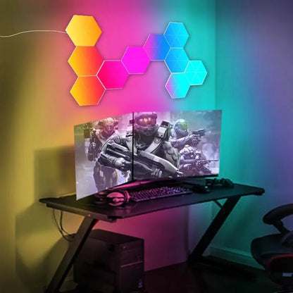 Hexagon LED Wall Light Set – Pulse Tech