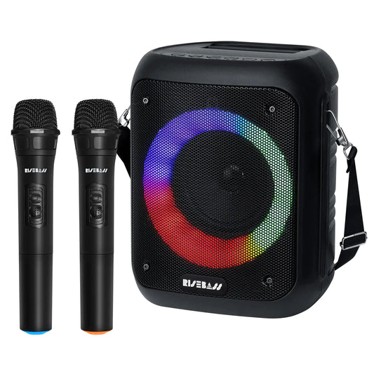 Portable Karaoke Machine with 2 Wireless Microphones – Pulse Tech