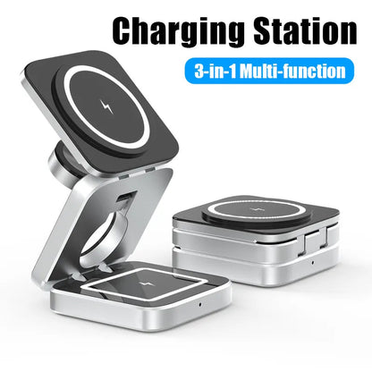 3 in 1 Wireless Charging Station – Pulse Tech