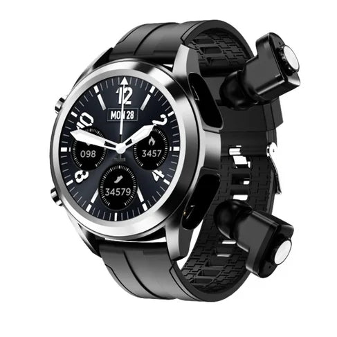 2-in-1 Smart Watch with Built-in Wireless Earbuds – Pulse Tech