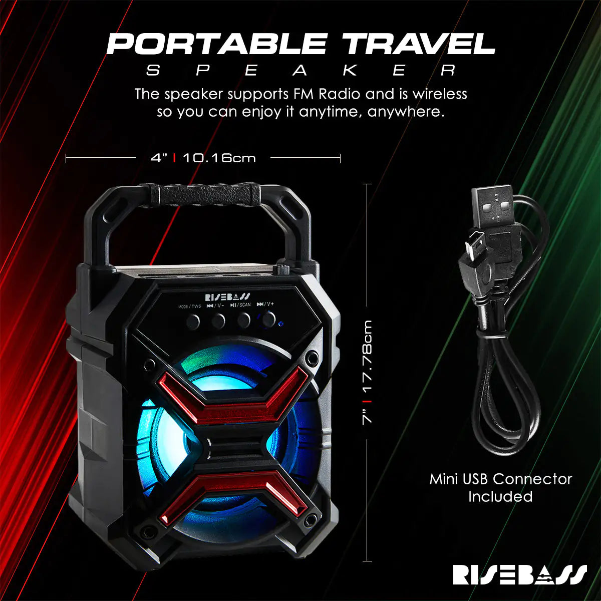 Portable Light-Up Bluetooth Speaker – view 4