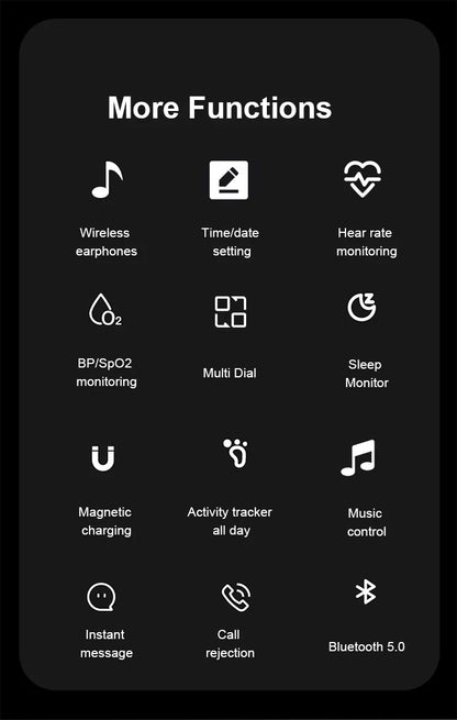 2-in-1 Smart Watch with Built-in Wireless Earbuds – view 6