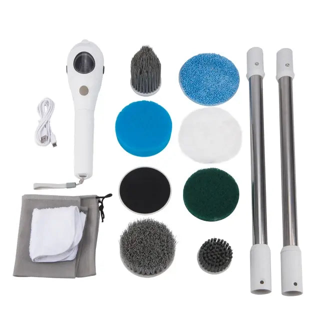 Electric Household Cleaning Brush Set – view 2