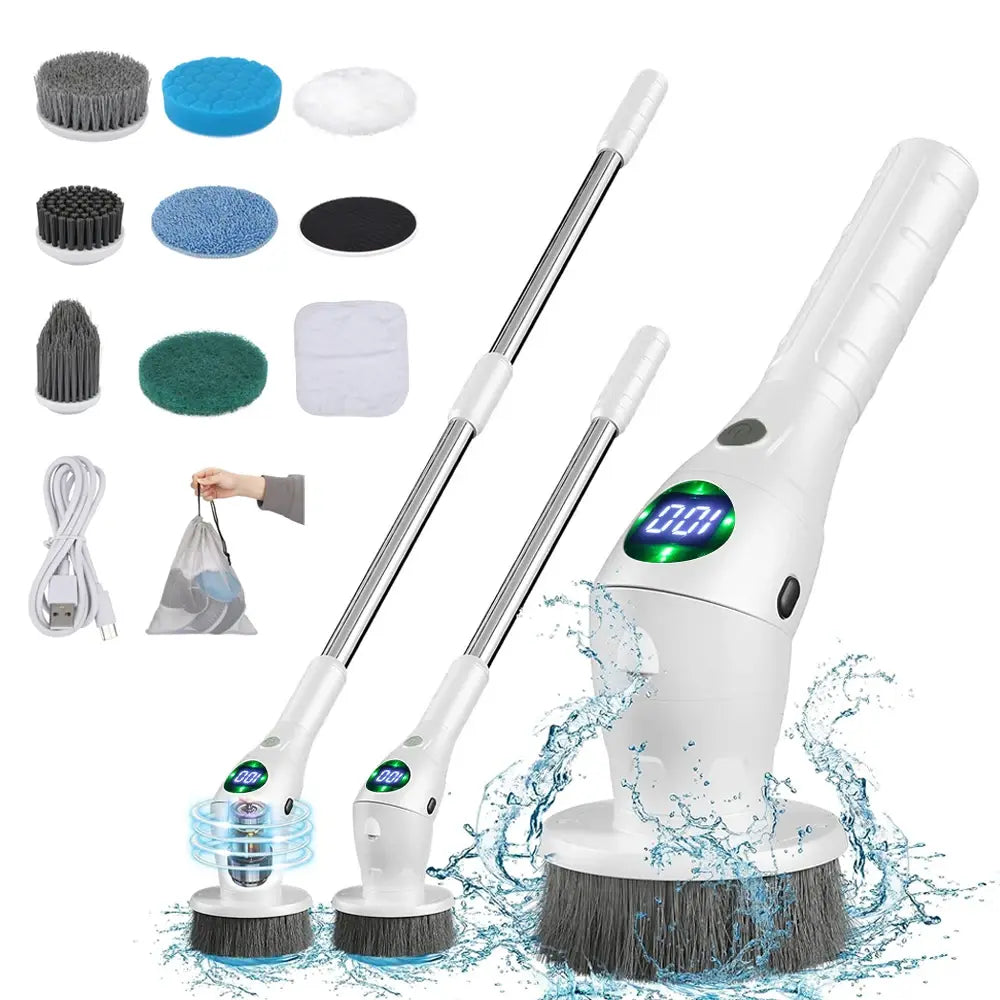 Electric Household Cleaning Brush Set – Pulse Tech