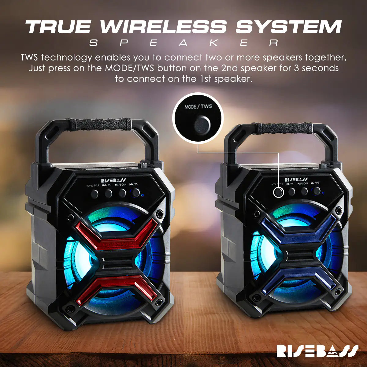 Portable Light-Up Bluetooth Speaker – view 6