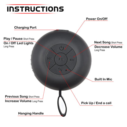 Waterproof Bluetooth Shower Speaker – view 2